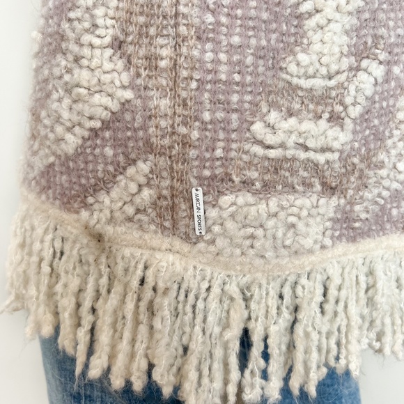 $870 NWT | Marc Cain | N2 Long Cardigan Hooded Knit Fringe Zip Up Wool Alpaca 6 - Picture 13 of 17